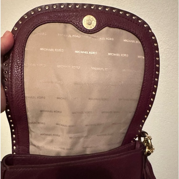 Michael Kors, Purple, Fringe Tassel Bag, Gold Accents, EXCELLENT CONDITION - Picture 2 of 4